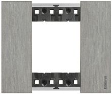 Рамка универсальная Legrand BTicino Living Now 1-м. 2 мод. металл сталь картинка